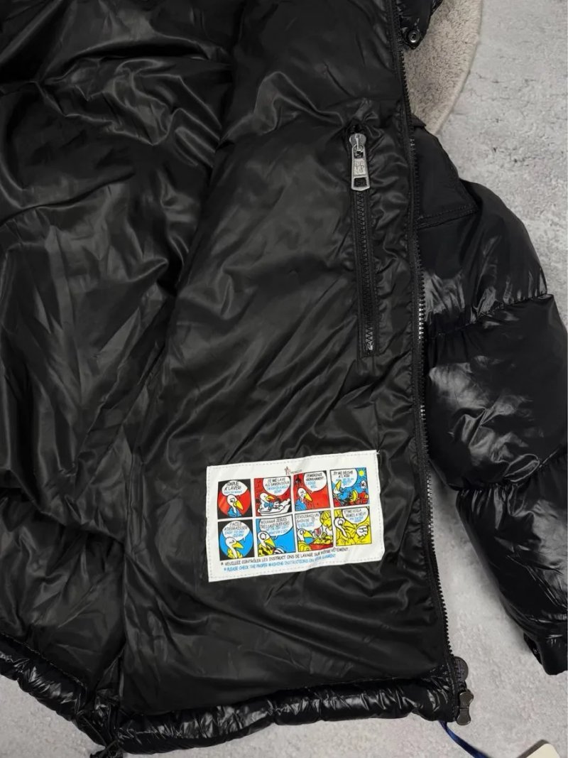 Чоловічий пуховик Moncler чорний | Зимова куртка | Стильний пуховик — фото 4