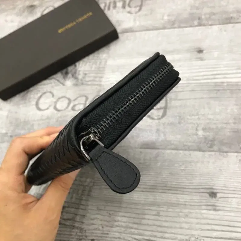 Чоловічий шкіряний клатч Bottega Veneta на блискавці  кошелек портмоне — фото 4