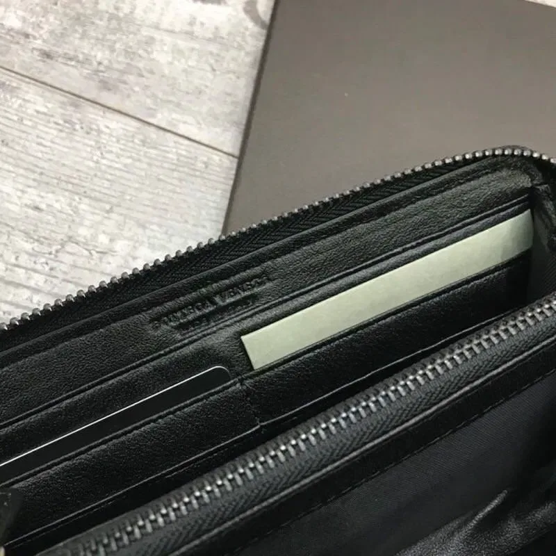 Чоловічий шкіряний клатч Bottega Veneta на блискавці  кошелек портмоне — фото 5