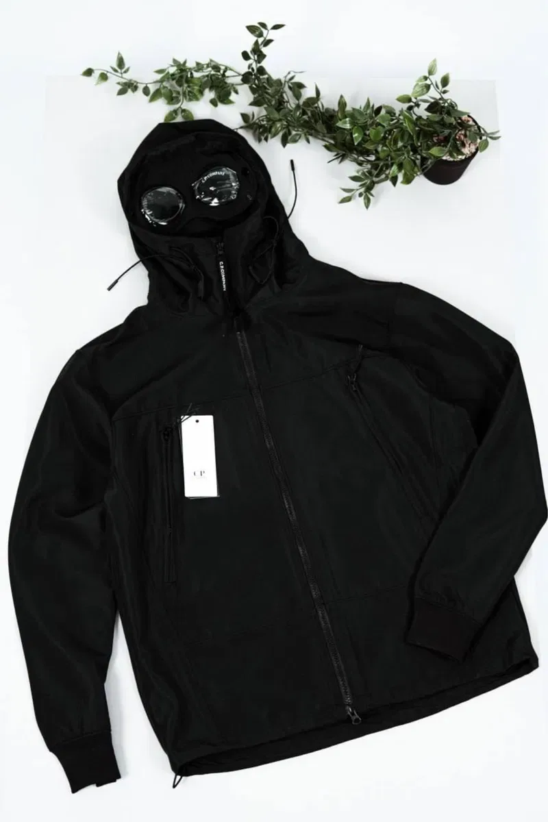 Чоловічий Softshell C.P Company чорний/ вітровка сп компані чорна з лінзами/ софтшелл сіпі компані — фото 2