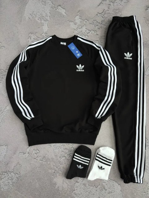 Чоловічий спортивний костюм адідас Adidas [xs-3xl] + шкарпетки в подарунок!