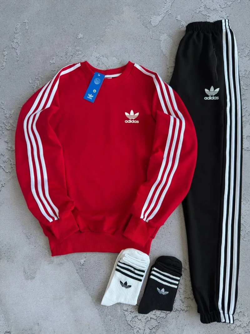 Чоловічий спортивний костюм адідас Adidas [xs-3xl] + шкарпетки в подарунок! — фото 5