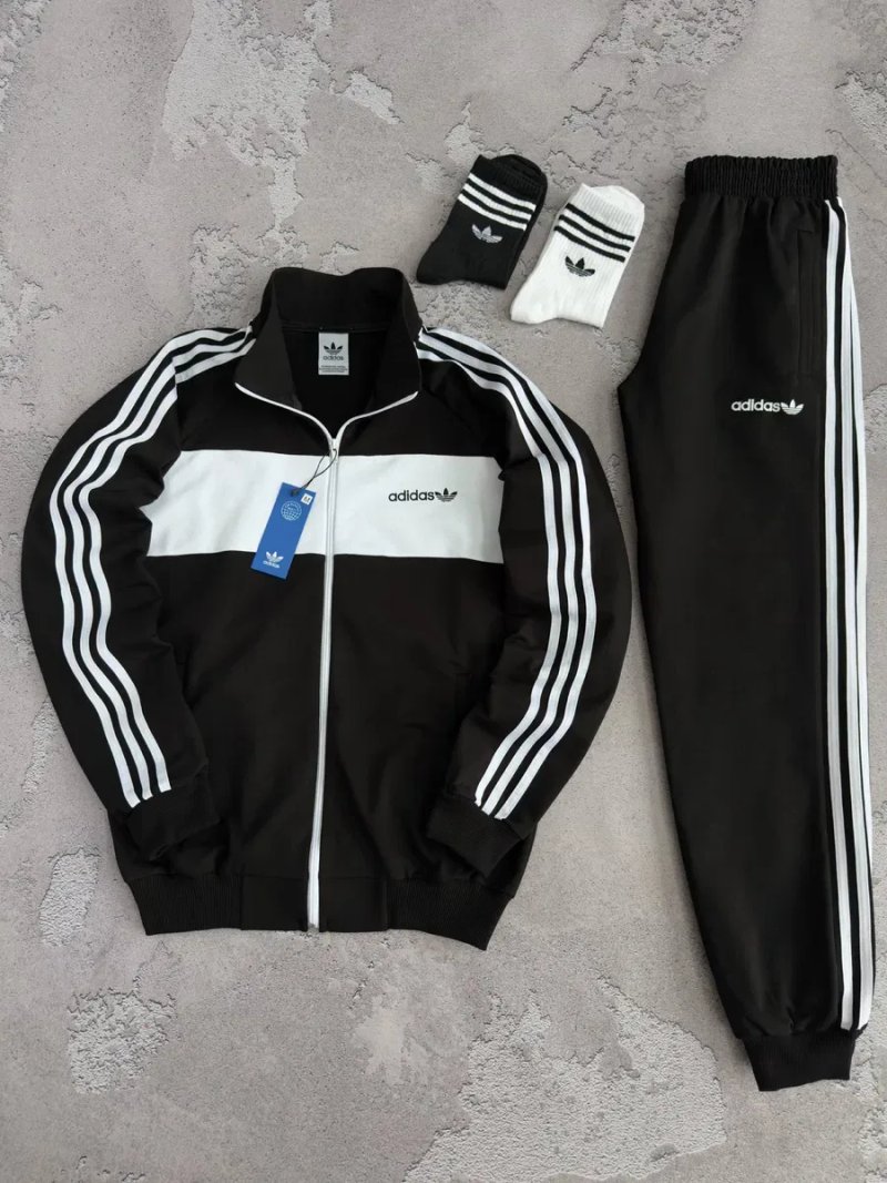 Чоловічий спортивний костюм адідас Adidas [XS,S,M,L,XL,XXL,XXXL] + шкарпетки в подарунок! — фото 3