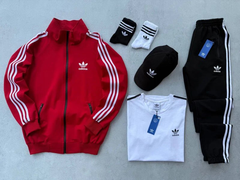 Чоловічий спортивний костюм адідас комплект [4в1] Adidas [XS,S,M,L,XL,XXL,XXXL] + шкарпетки в подарунок! — фото 4