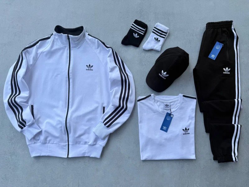 Чоловічий спортивний костюм адідас комплект [4в1] Adidas [XS,S,M,L,XL,XXL,XXXL] + шкарпетки в подарунок! — фото 5