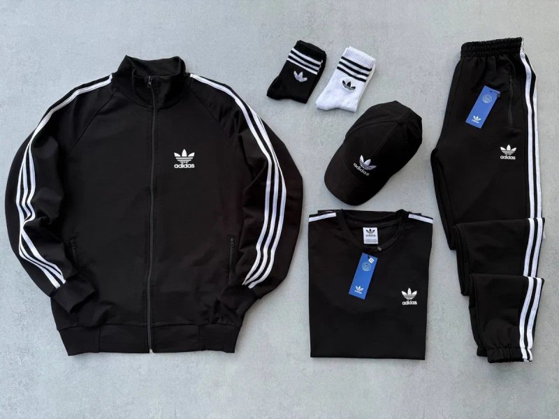 Чоловічий спортивний костюм адідас комплект [4в1] Adidas [XS,S,M,L,XL,XXL,XXXL] + шкарпетки в подарунок! — фото 6