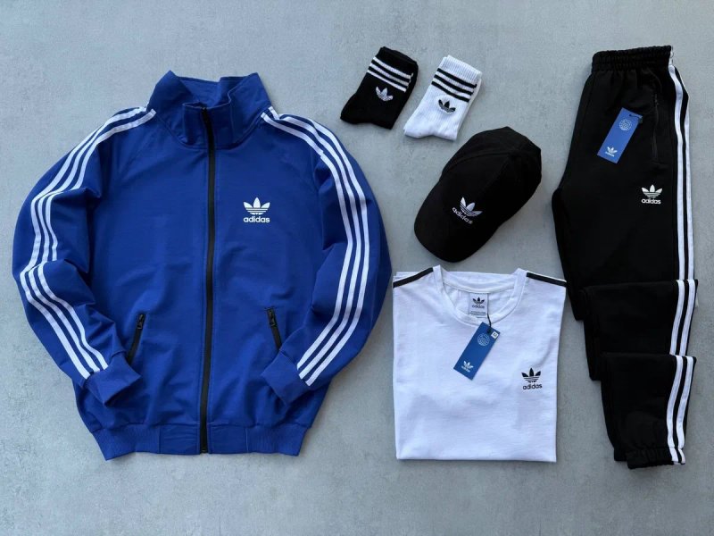 Чоловічий спортивний костюм адідас комплект [4в1] Adidas [XS,S,M,L,XL,XXL,XXXL] + шкарпетки в подарунок! — фото 7