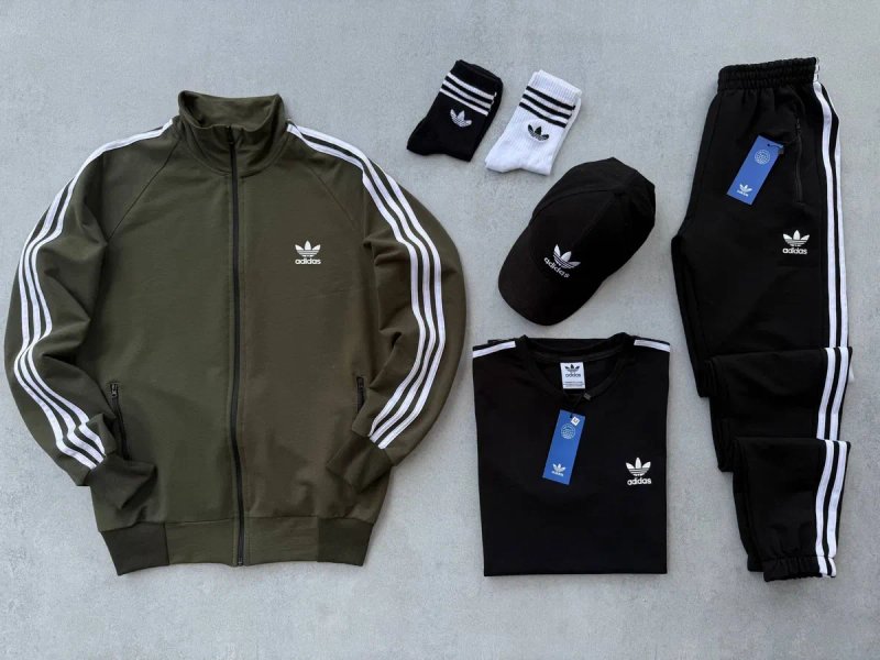 Чоловічий спортивний костюм адідас комплект [4в1] Adidas [XS,S,M,L,XL,XXL,XXXL] + шкарпетки в подарунок! — фото 8