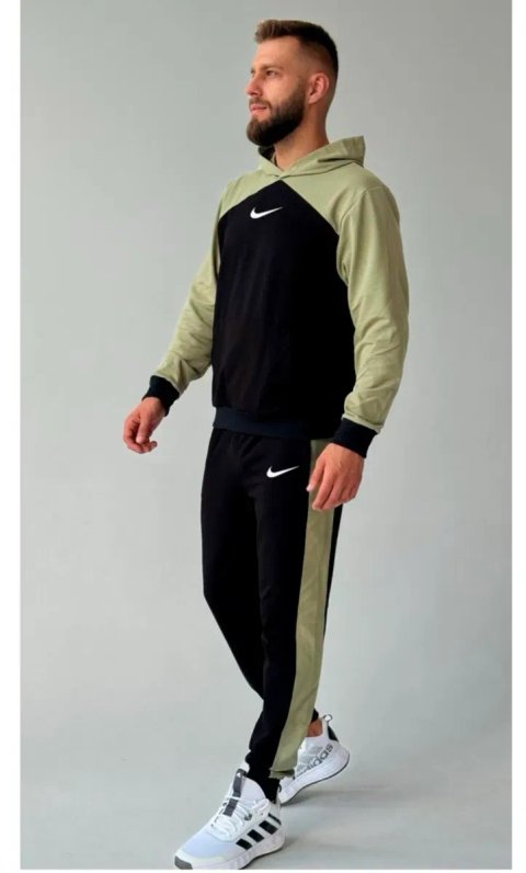 Чоловічий спортивний костюм Nike зі  вставками різні кольори 46-54 р.