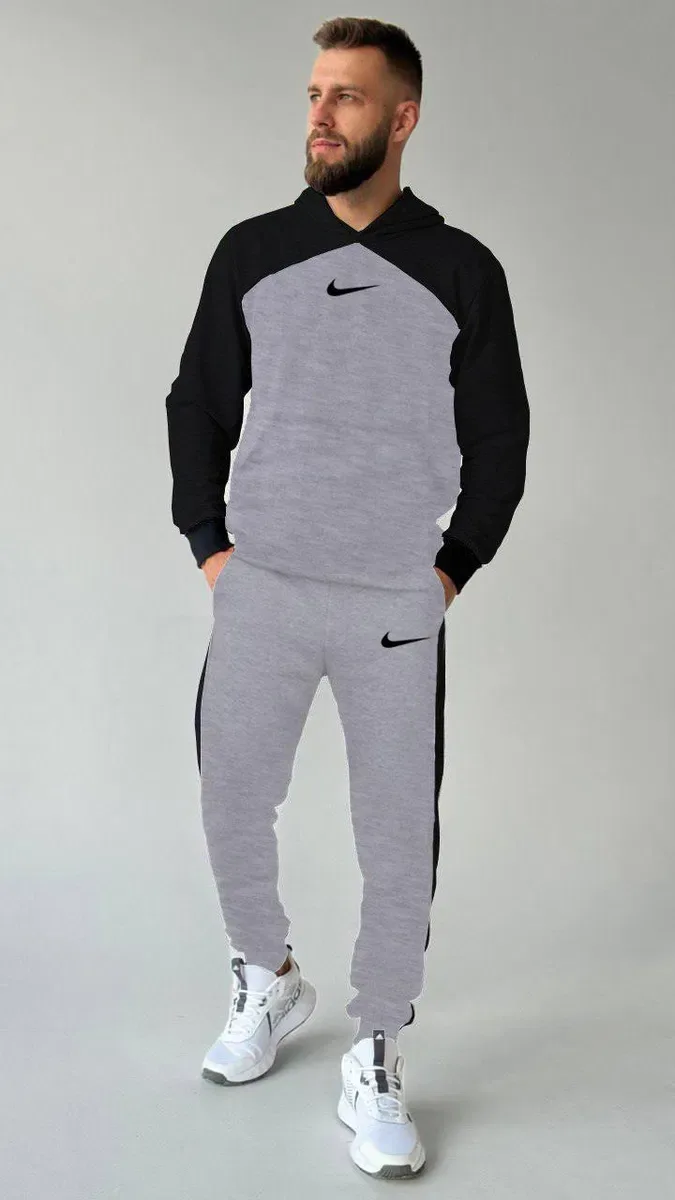 Чоловічий спортивний костюм Nike зі  вставками різні кольори 46-54 р. — фото 4