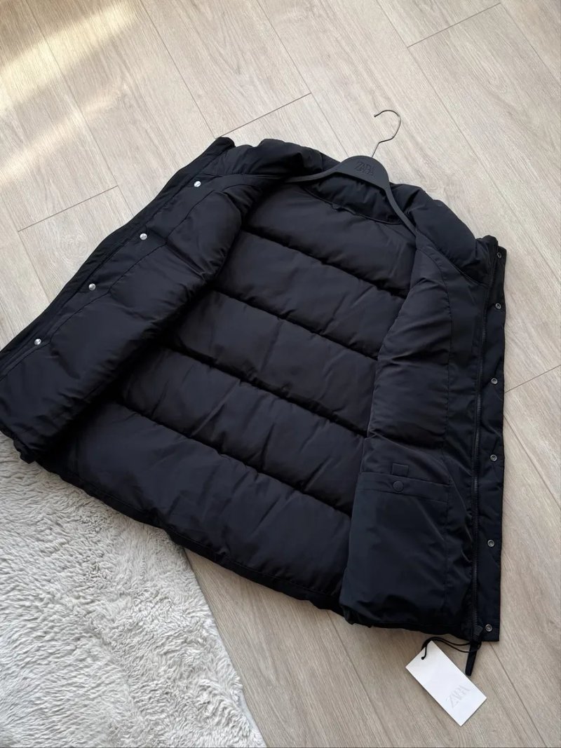 Чоловічий Жилет ZARA Оригінал Куртка Ветровка Жилетка Мужская Ветровка Черная Чорна — фото 7