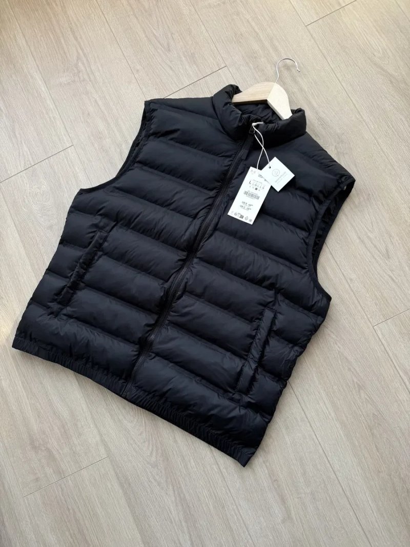 Чоловічий Жилет Zara Padded Vest Оригінал Куртка Ветровка Жилетка Мужская Ветровка Черная Чорна Зара — фото 5
