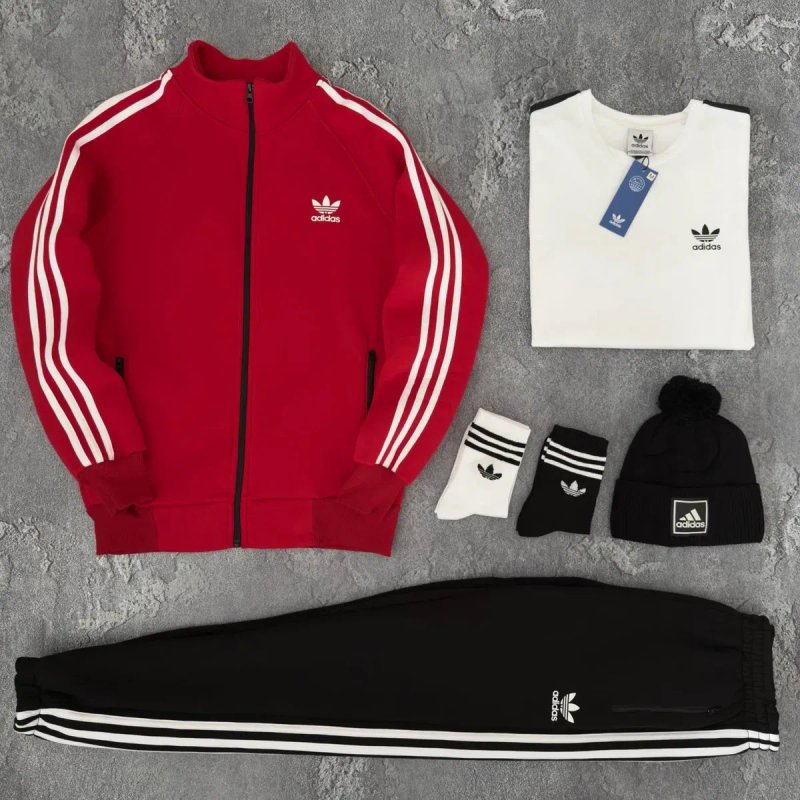 Чоловічий зимовий спортивний костюм адідас на флісі набір [4в1] Adidas [xs-3xl] + шкарпетки в подарунок! — фото 8