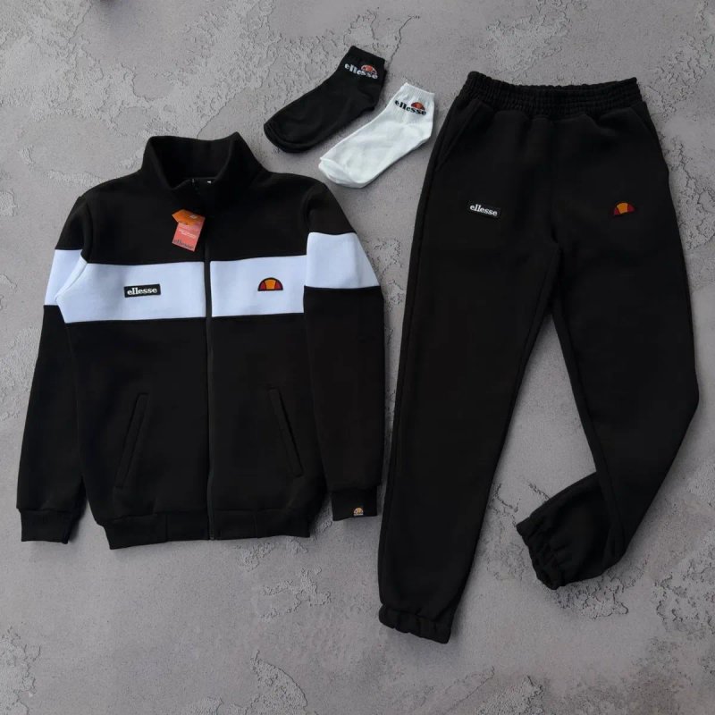 Чоловічий зимовий спортивний костюм еліс набір [3в1] Ellesse [S,M,L,XL,XXL] + шкарпетки в подарунок! — фото 5