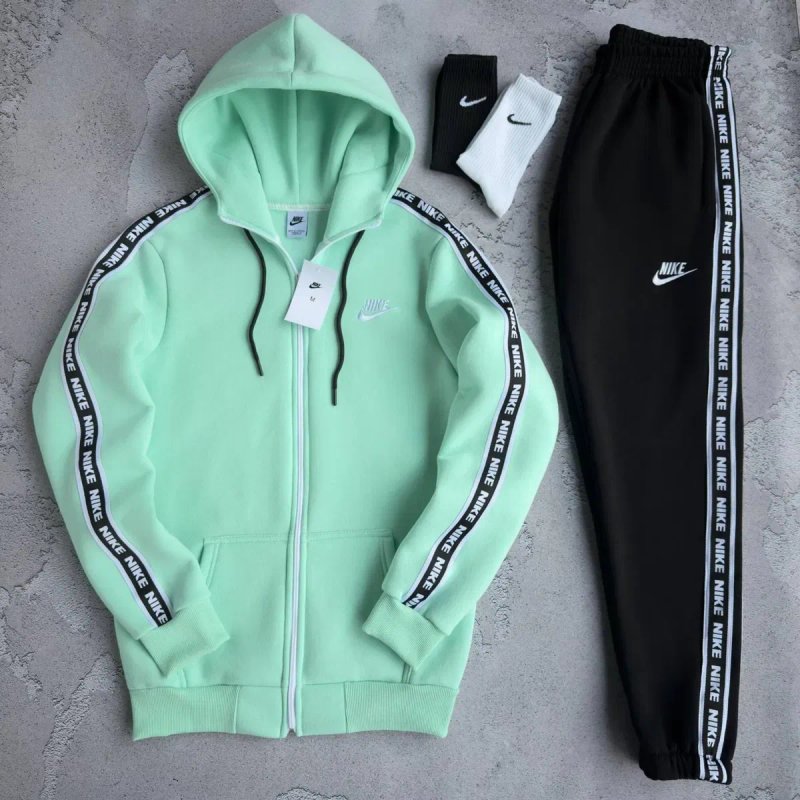 Чоловічий зимовий спортивний костюм найк набір [3в1] Nike [s-xxl] + шкарпетки в подарунок! — фото 6