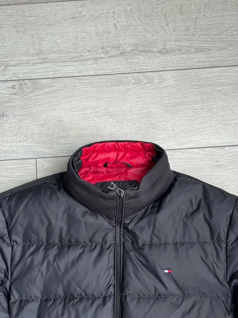 Чорна Чоловіча Куртка Пуховик Томмі Хілфігер Tommy Hilfiger Duck Down Black Size Сайз M Розмір Брендова Курточка Джекет Пуфер Качиний Пух Оригінал — фото 3