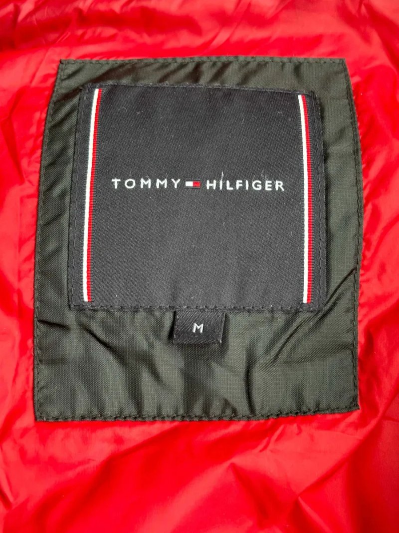 Чорна Чоловіча Куртка Пуховик Томмі Хілфігер Tommy Hilfiger Duck Down Black Size Сайз M Розмір Брендова Курточка Джекет Пуфер Качиний Пух Оригінал — фото 5