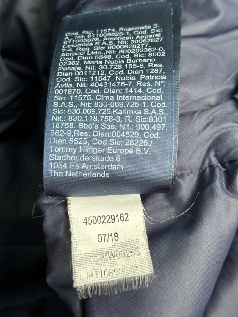 Чорна Чоловіча Куртка Пуховик Томмі Хілфігер Tommy Hilfiger Duck Down Black Size Сайз M Розмір Брендова Курточка Джекет Пуфер Качиний Пух Оригінал — фото 8