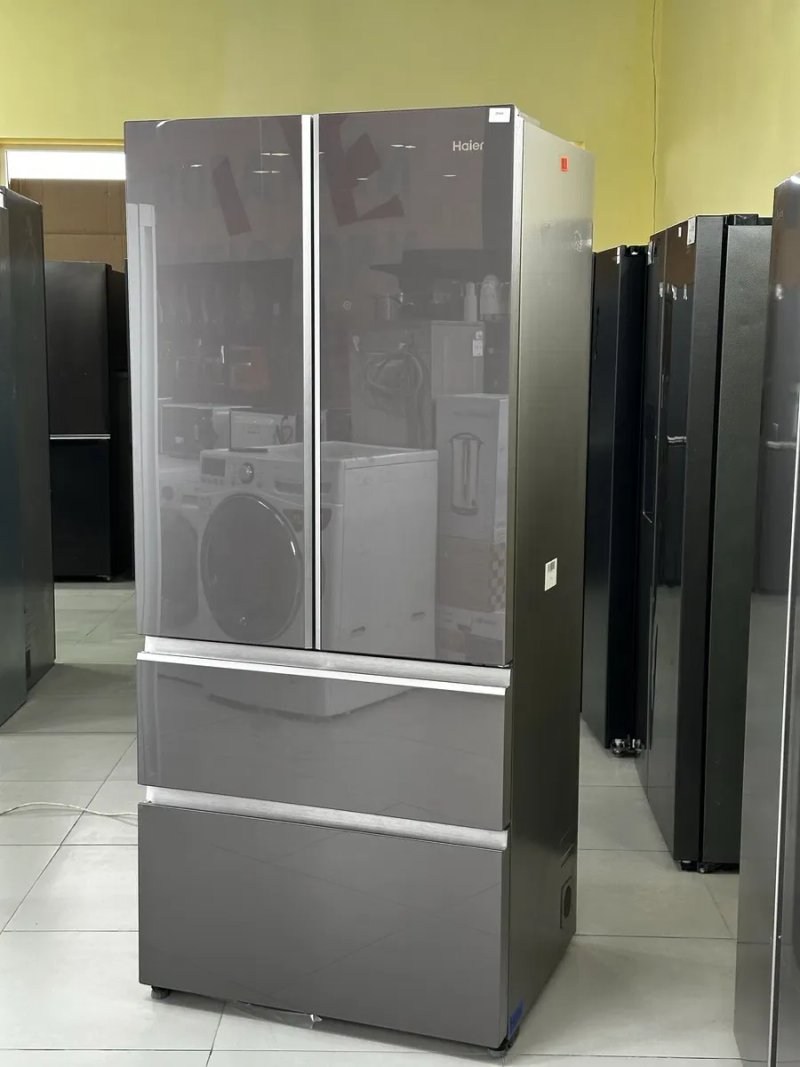 Чорне скло Холодильник Side by Side Grundig fds9155 Гарантія Доставка — фото 7