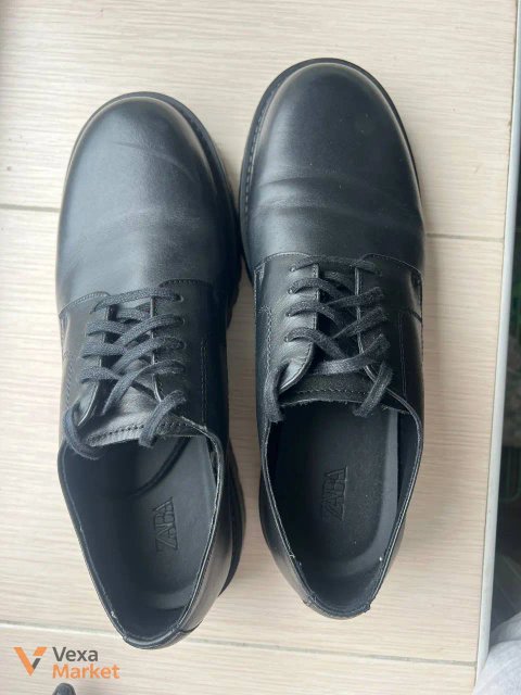 Чорні чоловічі дербі туфлі Zara розмір 44