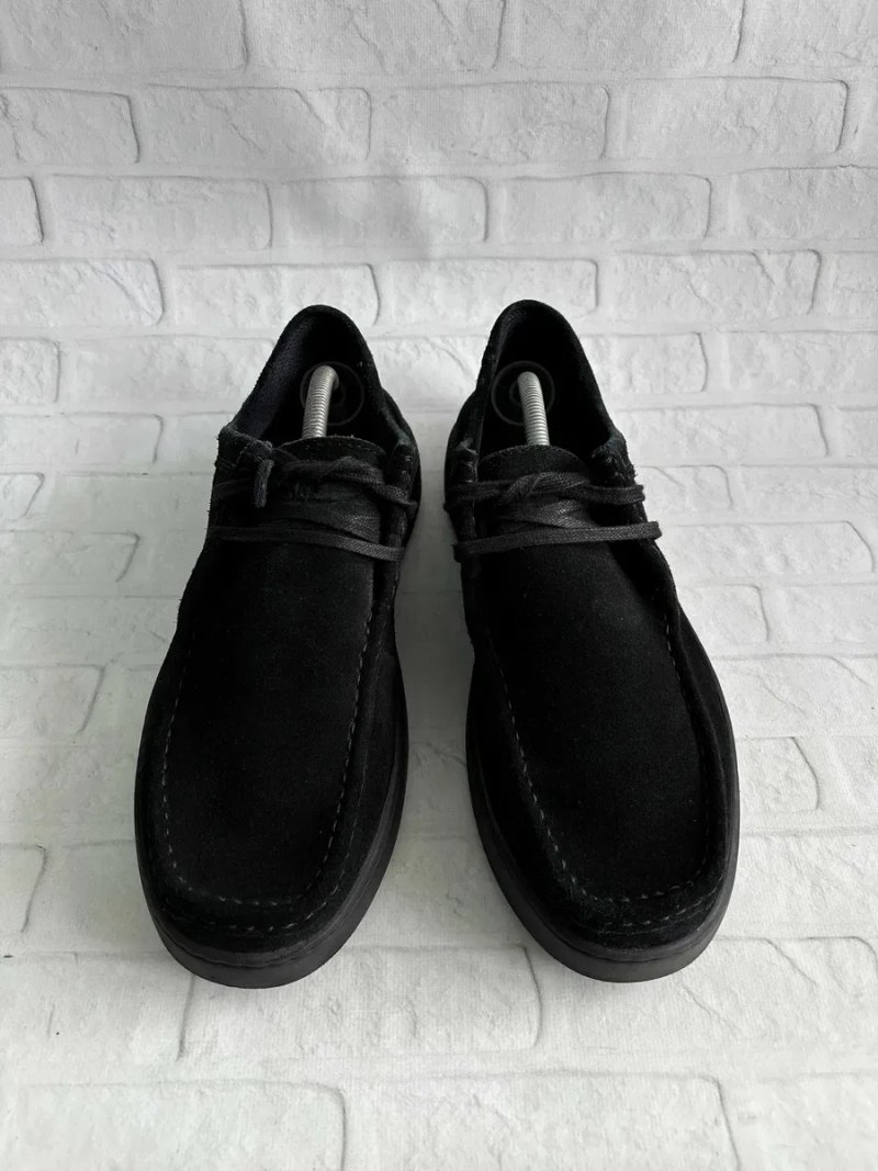 Чорні Чоловічі Замшеві Мокасини Clarks Court Lite Wally Black Size 44 Розмір Туфлі Топсайдери Мешти Класичний Дизайн Із Комфортом Кросівок Оригінал — фото 2