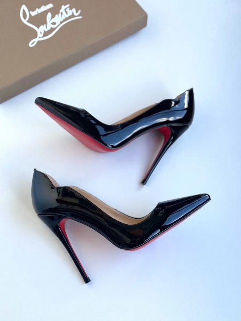 Чорні туфлі лодочки Louboutin So Kate / Hot Chick Лабутены 10 см 12 см черные туфли лабутен
