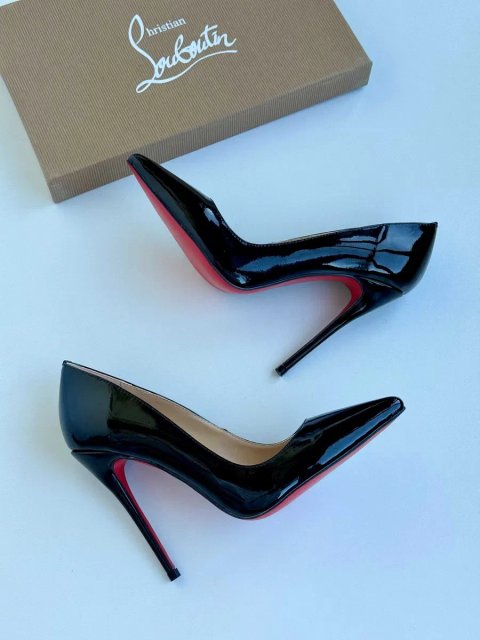Чорні туфлі лодочки Louboutin So Kate Лабутены 10 см 12 см черные туфли лабутен