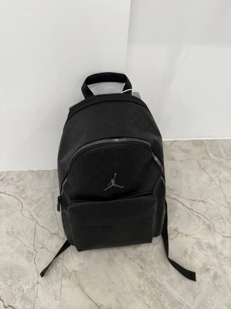 Чорний рюкзак Jordan стильний міський backpack унісекс з логотипом/джордан рюкзак чорний/Сумка джордан чорна — фото 2