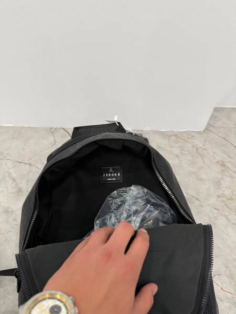 Чорний рюкзак Jordan стильний міський backpack унісекс з логотипом/джордан рюкзак чорний/Сумка джордан чорна — фото 6