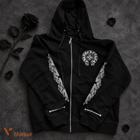 Chrome Hearts Horseshoe Zip-Up чорний