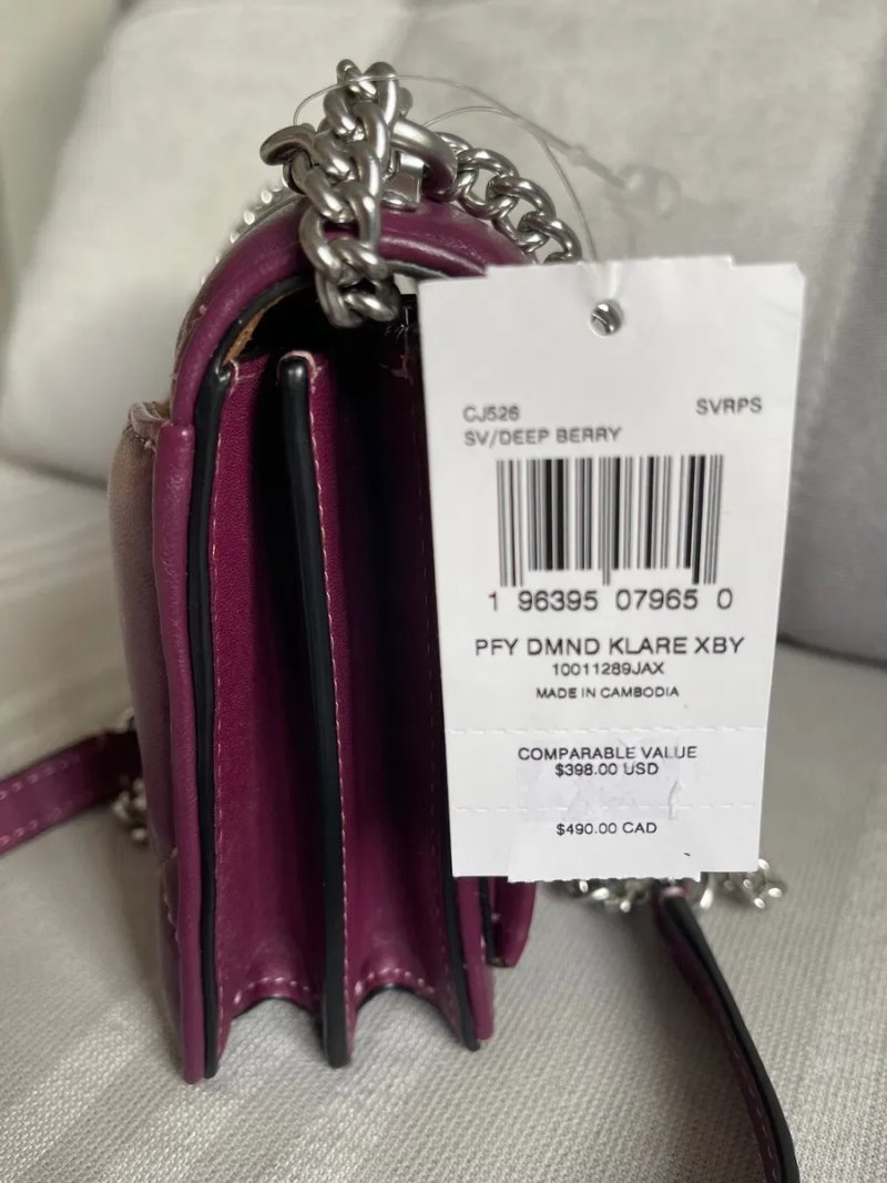 COACH original mini Klare crossbody. Сумочка натуральная кожа стеганая — фото 3