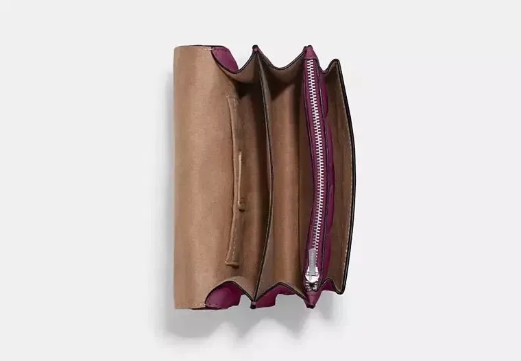 COACH original mini Klare crossbody. Сумочка натуральная кожа стеганая — фото 6