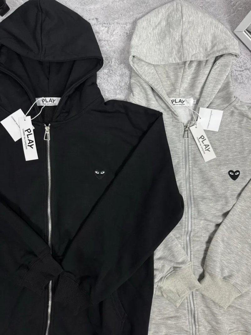 Comme des Garçons Зіп Худі / Худі КДГ / Кофта з принтом на спині / CDG з сердечком — фото 2