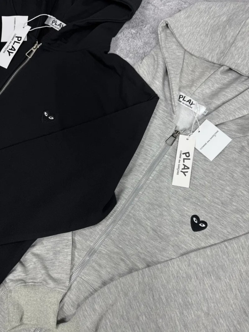 Comme des Garçons Зіп Худі / Худі КДГ / Кофта з принтом на спині / CDG з сердечком — фото 3