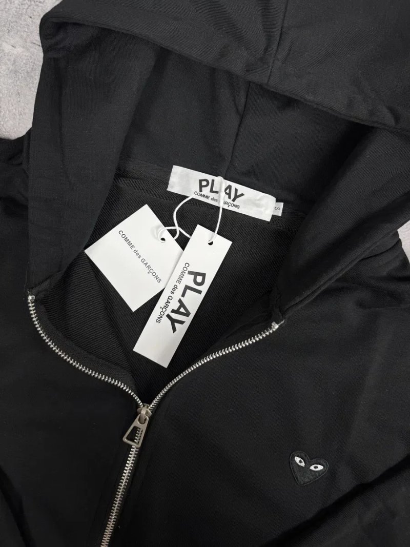 Comme des Garçons Зіп Худі / Худі КДГ / Кофта з принтом на спині / CDG з сердечком — фото 7
