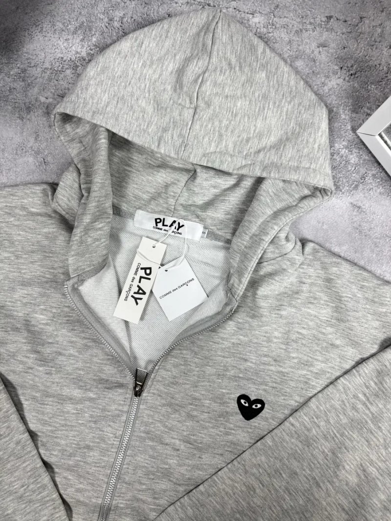 Comme des Garçons Зіп Худі / Худі КДГ / Кофта з принтом на спині / CDG з сердечком — фото 8