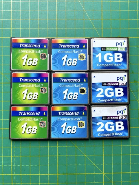 CompactFlash CF Card 1GB, (2GB) Карта пам'яті Transcend гарна, перевірена, 1 шт.