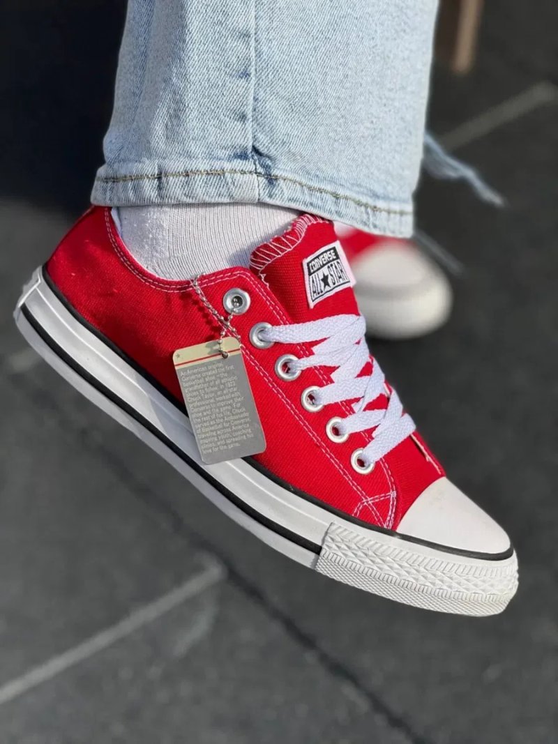 Converse All Star Red жіночі конверси червоні низькі 36-41 — фото 2