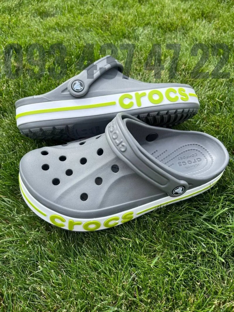 Crocs Bayaband Clog Crocs Жіночі Крокси Сабо Bayaband лілові сірі білі — фото 7