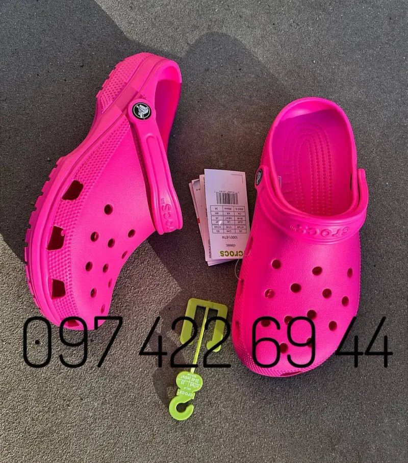 Crocs Classic Clog Крокси Сабо Жіночі Crocs Lavender/Pink/Yellow Crocs — фото 2