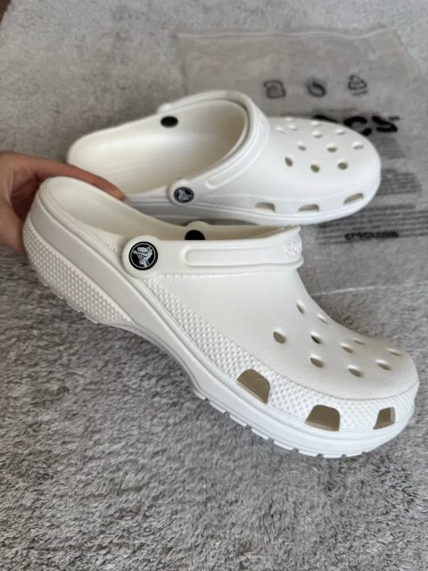 Crocs Classic Clog M8 W10 26,0 см 41 р білі сабо тапочки