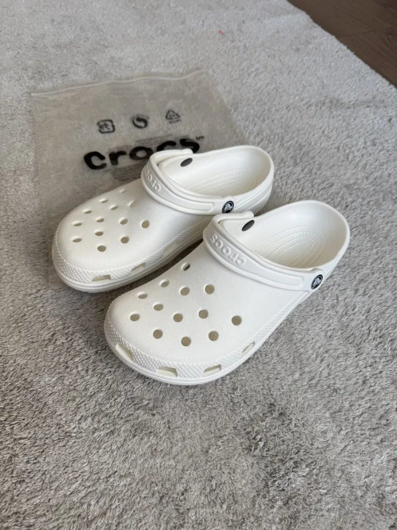 Crocs Classic Clog M8 W10 26,0 см 41 р білі сабо тапочки — фото 2
