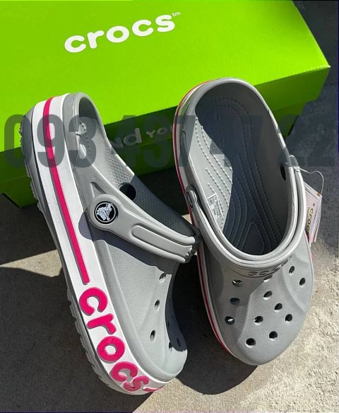 Crocs Clog Bayaband Clog Крокси Сабо Жіночі Сірі Лаванда Блакитн