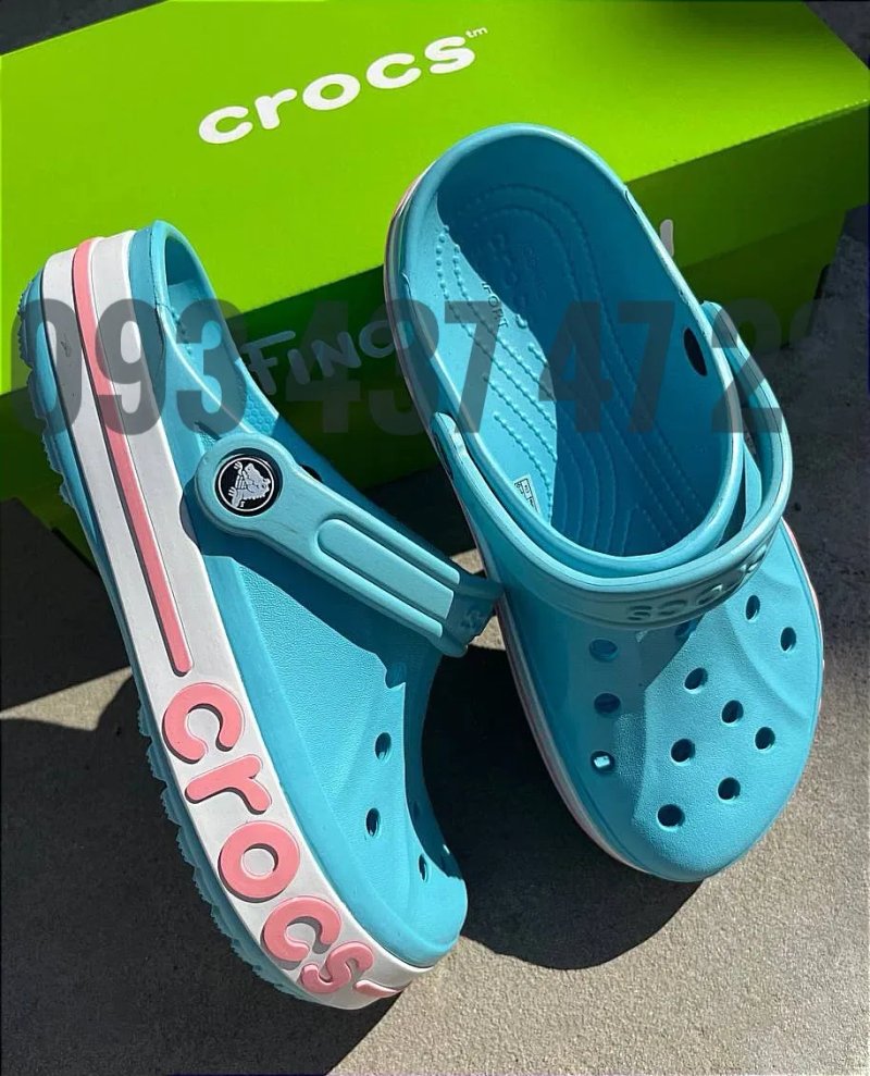 Crocs Clog Bayaband Clog Крокси Сабо Жіночі Сірі Лаванда Блакитн — фото 3