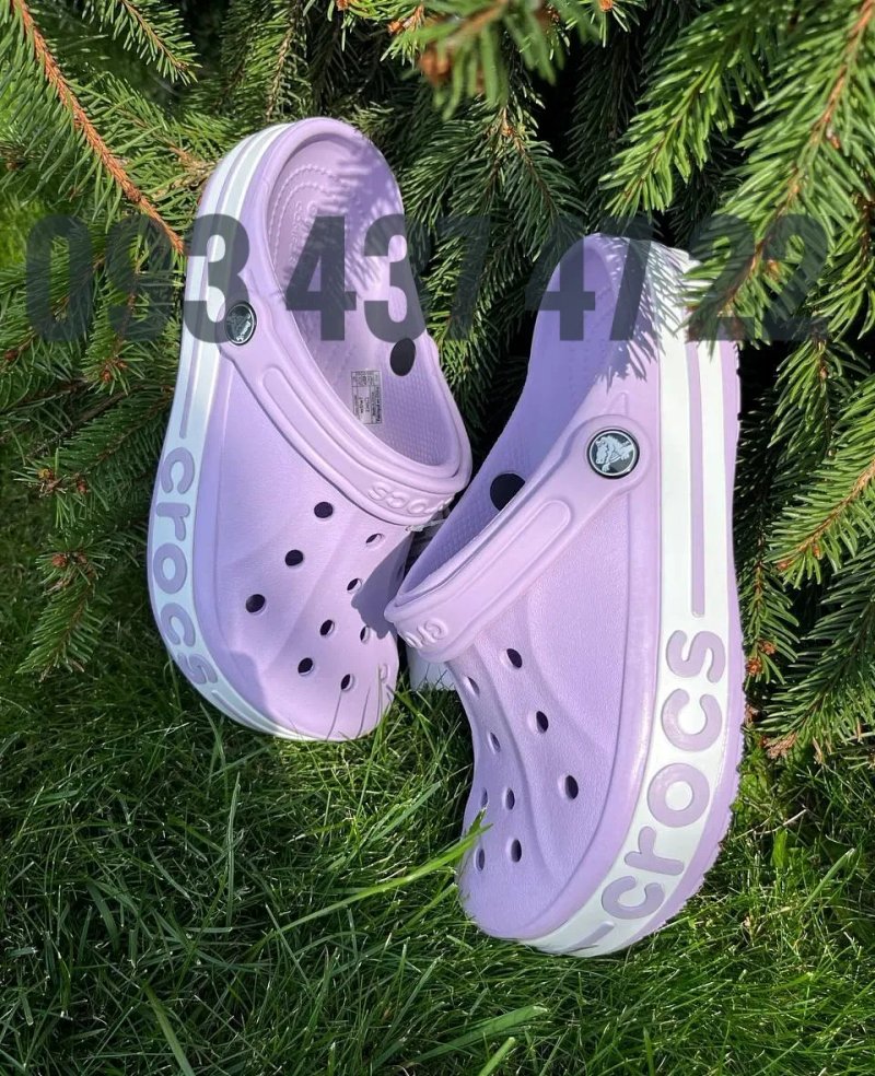 Crocs Clog Bayaband Clog Крокси Сабо Жіночі Сірі Лаванда Блакитн — фото 5
