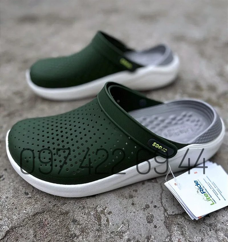 Crocs LiteRide Army Green White Crocs для Чоловіків crocs Crocs — фото 2