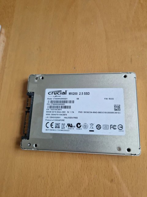 Crucial 500gb ssd диск ссд для системного блока або ноутбука