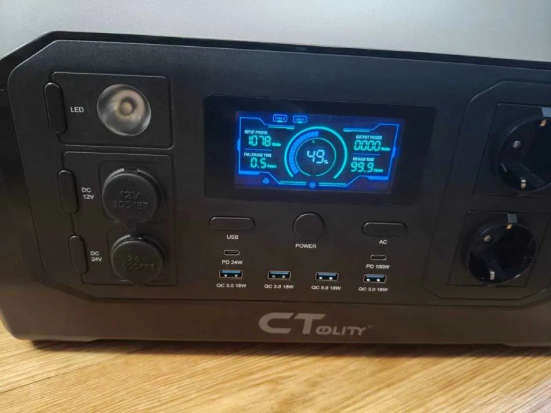 CTOLITY XP1000 1024Wh / 1800W — НОВАЯ заводская зарядная станция LiFePO₄ — фото 3