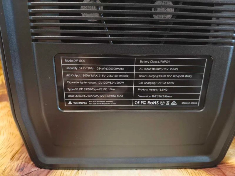 CTOLITY XP1000 1024Wh / 1800W — НОВАЯ заводская зарядная станция LiFePO₄ — фото 5