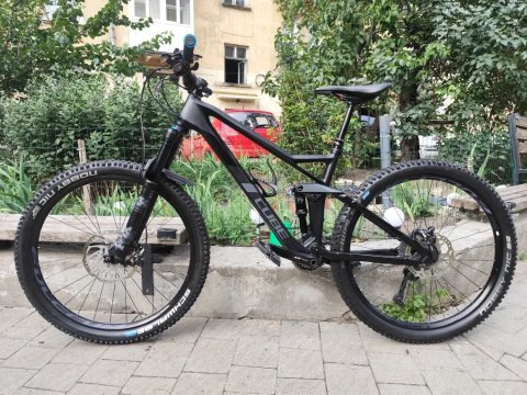 Cube Stereo 140 Carbon на Fox, Deore XT велосипед гірський двопідвіс
